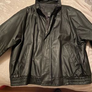 Leather jacket lightly worn